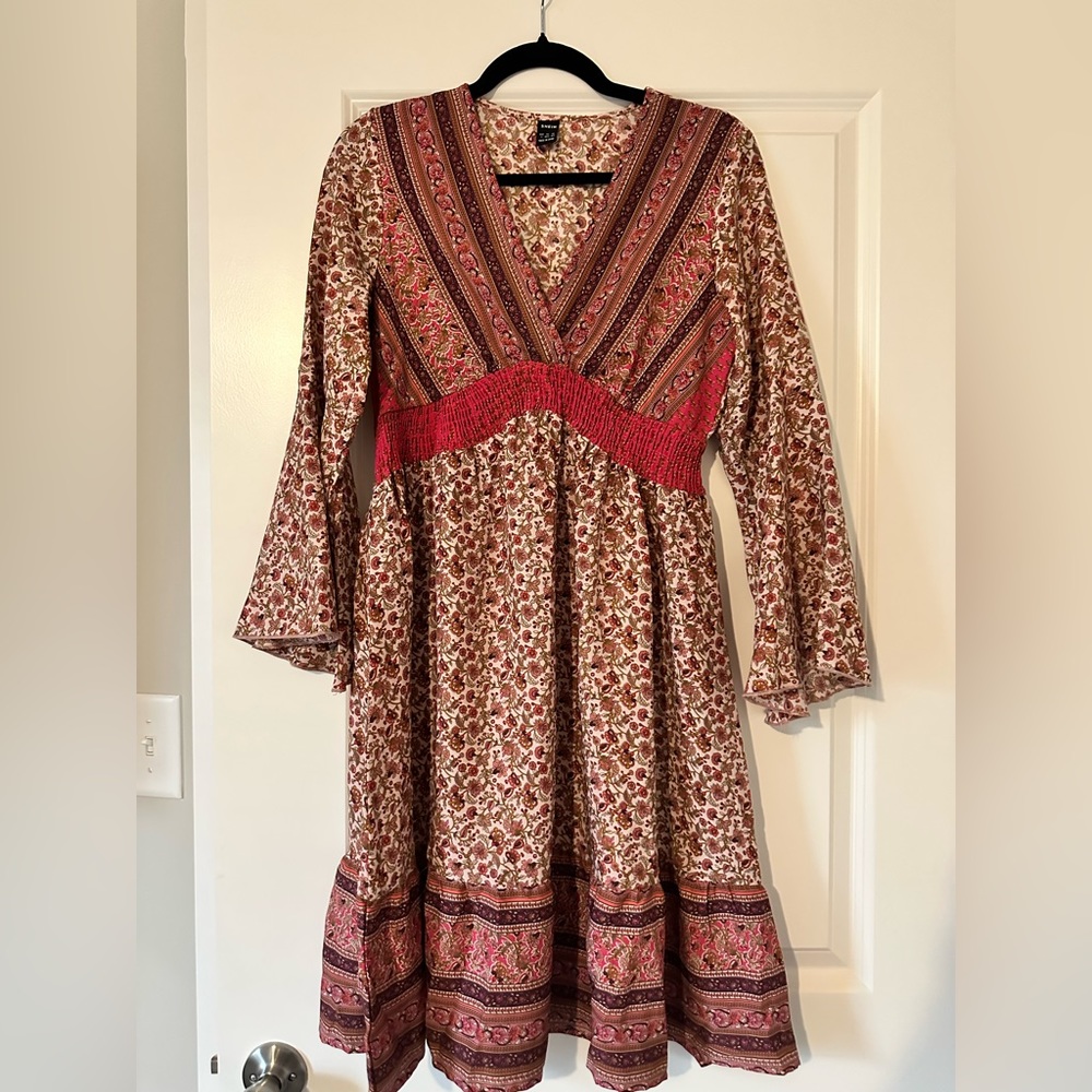 Shein mini boho dress. Size large